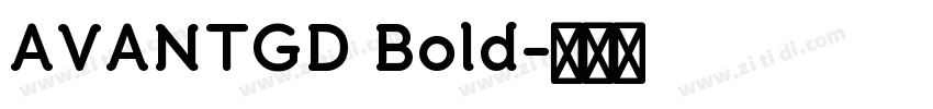 AVANTGD Bold字体转换